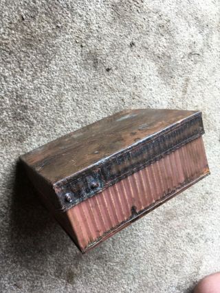 Antique Arts & Crafts Copper Storage Box With Lid