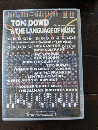 Tom Dowd & The Language Of Music Dvd Out Of Print Rare Documentary Oop