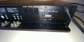 EUC Vintage NAD 1020 SER 20 Stereo Preamplifier w/ MM/MC Phono Stage RARE preamp 2