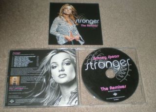 Britney Spears Cd Stronger The Remixes 8 Mixes Usa Advance Rare