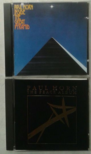 Paul Horn Rare Inside The Great Pyramid West Germany Import,  Peace Album 2 Cd 