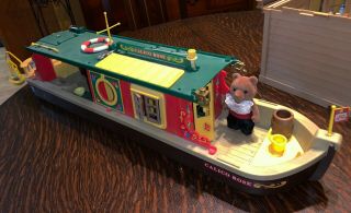 Sylvanian Families Canal Boat,  Calico Critters Retired Rare Vintage