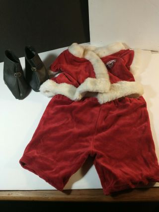 Vintage Teddy Ruxpin Santa Outfit Christmas Shirt Shoes/boots Pants Wow 1985