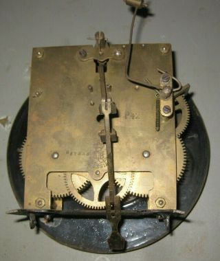 Antique Gustav Becker Wall Clock Movement & Pendulum 2