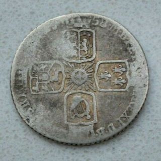 Rare Old 1758 Great Britain,  British Sterling Silver 6 Pence Coin,  George Ii