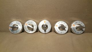 Complete Set Of 5 Moffat Vintage Stove Knobs - Oven Antique Range