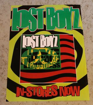 Lost Boyz Love Peace And Nappiness Rap Hip Hop Street Promo Poster Rare,