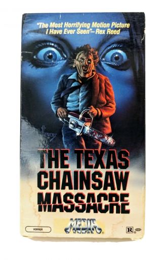 The Texas Chainsaw Massacre Vhs (horror Media - 1984) W/ Bottom Flaps Rare Vgc