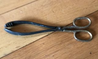 Vintage Brass Fire Place Coal Or Log Fire Tongs