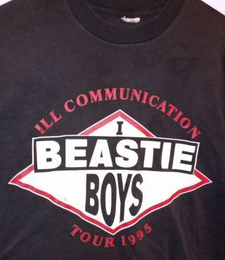 Vintage 1995 Beastie Boys Ill Communication Tour Concert T - Shirt Def Jam - Rare