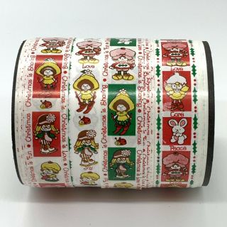 Vintage Strawberry Shortcake Christmas Sticker Rolls
