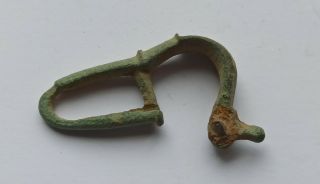 Ancient Roman Bronze Fibula (brooch) British Find 200 - 400 Ad