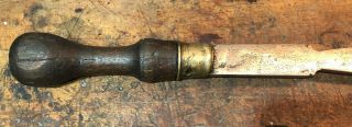 Antique English Make Turnscrew Wood Handled Screw Driver 36 