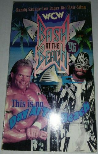 RARE Bash at the Beach 96 VHS 1996 Vintage WCW WWE NWO PPV - Randy Savage 2