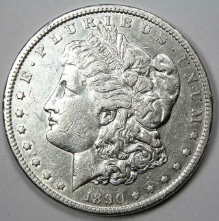 1890 - Cc Morgan Silver Dollar $1 - Xf / Au Details - Rare Carson City Coin