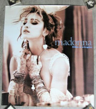 Madonna Japan Promo Poster Warner Pioneer 1985 Like A Virgin Vintage Rare
