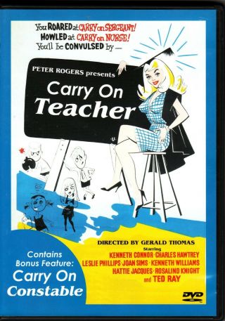 Carry On Teacher / Carry On Constable 2 Movies Very Rarely Played No Scratches