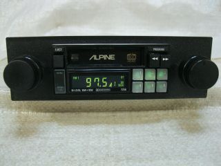 Alpine 7256 High Power Am/fm Cassette Radio Knob (shaft Style) Vintage Rare