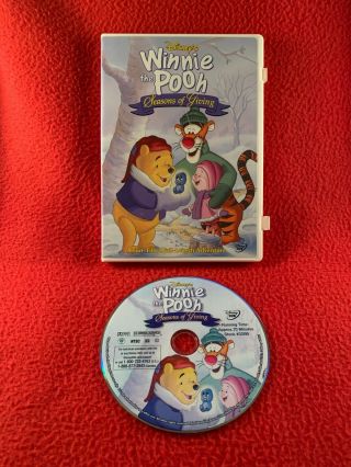 Winnie The Pooh Seasons Of Giving Dvd Jim Cummings 1999 Disney Rare Region 1 Usa