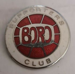 Rare Old Middlesbrough Fc Supporters Club Reeves & Co Enamel Football Pin Badge