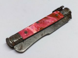 Antique Vintage Small Spanish Albacete Folding Pocket Knife / Razor Blade?