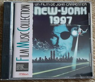 Escape From York Cd Soundtrack - John Carpenter - Alan Howarth - Rare 1987