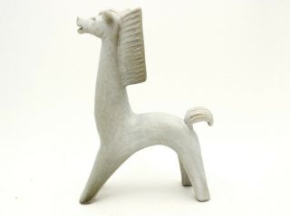 Rare Signed Mid Century Lorenzen Lantz Nova Scotia Art Pottery Horse Figurine