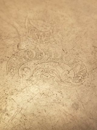 Rare 18th Century London Pewter Plates With Worn Maker ' s Mark - Angel Hallmark 3