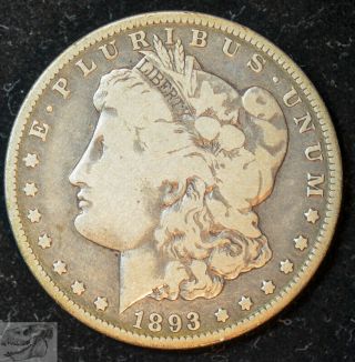 1893 O,  Key Date Morgan Silver Dollar,  Fine,  Rare Silver Dollar C4763