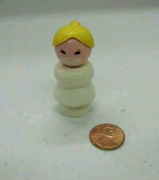 Vtg Fisher Price Little People Lady Nurse Dentist Doctor Play Family Pandemic