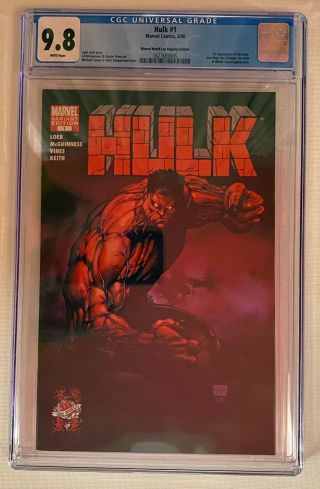 Hulk 1 (2008) Cgc 9.  8 Wizard World La Variant 1st Red Hulk Michael Turner Rare