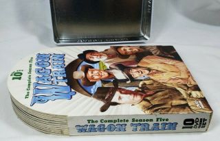 RARE WAGON TRAIN THE COMPLETE FIFTH (5) SEASON - 10 DISC COLLECTORS TIN DVD 5