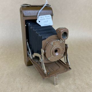 Antique No.  1 Pocket Kodak Junior 1929 Brown Folding Camera
