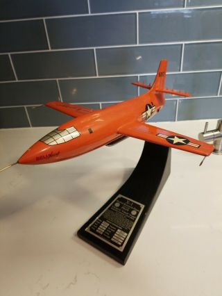 Rare Chuck Yeager Signed Bell X - 1 Rocket Research Plane 1/32 Scale Imperfections