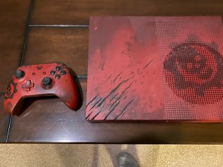 Microsoft Xbox One S Gears Of War 4 Limited Edition Console Very Good And Rare