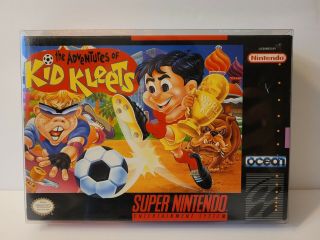 Adventures Of Kid Kleets (nintendo,  1994) Snes Cib Complete Rare