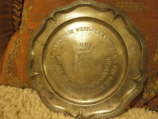 Antique Pewter Memorial Plate 1914 - 1918 War
