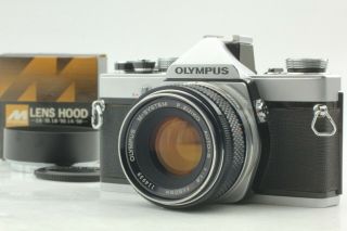 Olympus M - 1 [rare] M - System 50mm F/1.  8 W/ Hood Standard Lens Kit Slr Film Camera