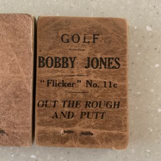RARE Set of 3 Bobby Jones Golf Memorabilia Flicker Books Hickory Era 6