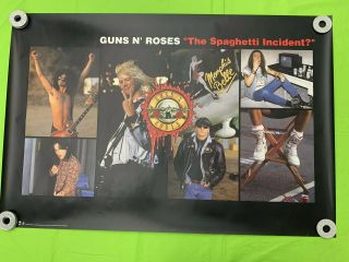 Rare Guns N Roses “spaghetti Incident” Promo Poster 1993 Geffen Records 36 X 24