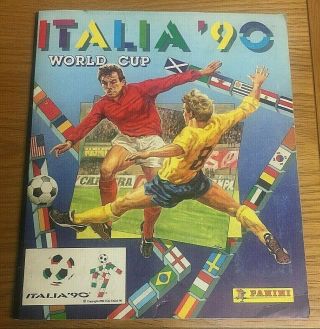 Very Rare Panini Italia 90 World Cup Sticker Album - Hand Signed By 43