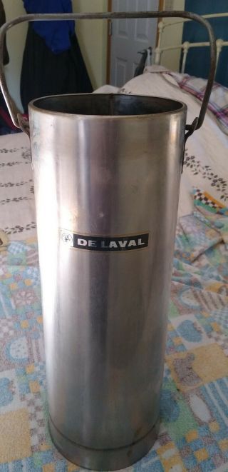 Rare Vintage De Laval Stainless Steel Cream,  Milk,  Cylinder Can