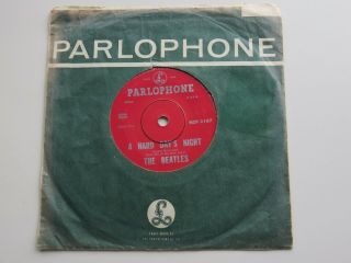 THE BEATLES 1964 ZEALAND 45 CANT BUY ME LOVE RARE JET AD PARLOPHONE SL 2