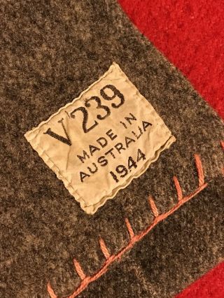 Ww2 Usmc Australian - Issue Blanket & Tag (“1944 ") Rare Nos Unissued