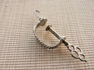 Antique Vintage Cut Steel Sewing Clamp For Thread?