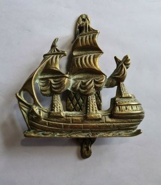 Vintage Reclaimed Brass Ship Door Knocker