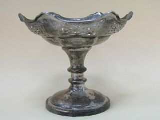 Samuel M.  Levi Ornate Sterling Silver Compote Pedestal Dish Made In England