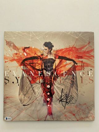 Amy Lee Signed Evanescence Synthesis Vinyl Lp 2 Disc Uk Import Beckett Rare