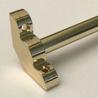 Plain Bracket Stair Rods Polished Brass 1/2 X 28.  5 Inch (r06pb)