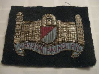 Rare Old Crystal Palace Football Club Wire Blazer Badge